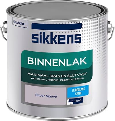 Sikkens - Binnenlak Zijdeglans - Silver Mauve - Mengverf - 2,5 L