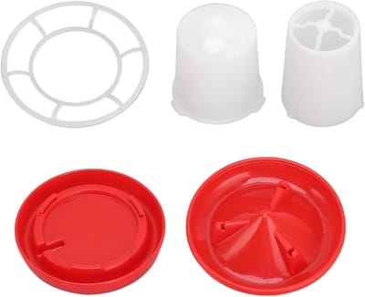 Voedings- en Drinkset voor Pluimvee, Plastic Voederbak voor Kippen, Kwartels en Eenden - Ideaal voor Dierenliefhebbers