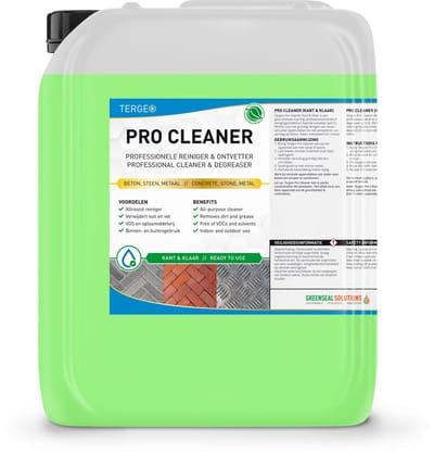 Tergeo Pro Cleaner 10L - Kant & Klaar | Terrasreiniger - Betonreiniger - Steenreiniger - Tegelreiniger - Gevelreiniger - Allesreiniger