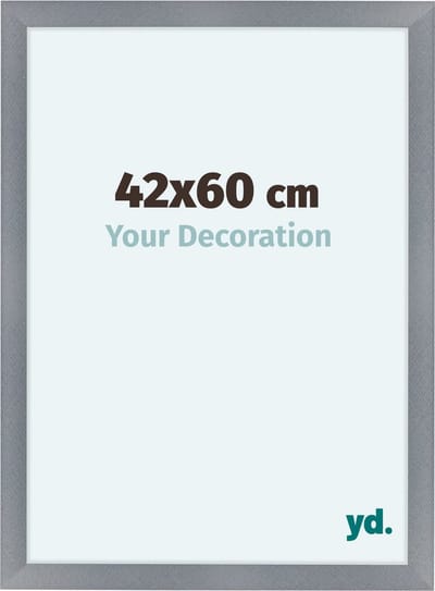 Your Decoration - Fotolijst 42x60 cm - MDF - Aluminium Geborsteld - Como