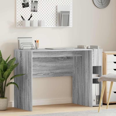 vidaXL - Bureau - Grijs - Sonoma - Bewerkt - hout - 109 - x - 50 - x - 78 - cm