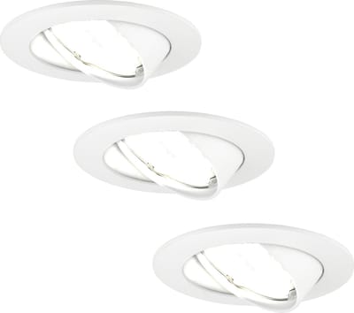 Ledvion - 3X LED Inbouwspot Amsterdam - Wit - Dimbaar - 3W - 6500K - Ø82 mm