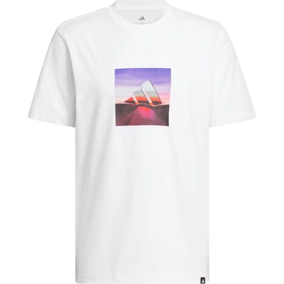 adidas T-shirt Heren Summer Heat Graphic Wit - Maat S