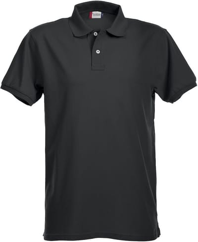 Clique Stretch Premium Polo 028240 - Zwart - M