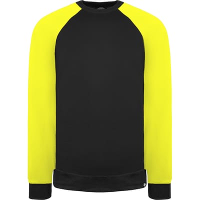 Dickies Tweekleurige Heren Zwart/Geel Sweater