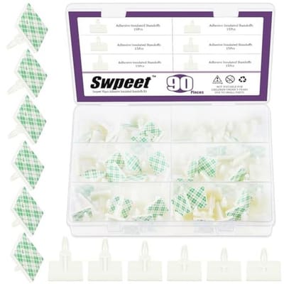 Zelfklevende Geïsoleerde Afstandhouders Assortiment - 75 Stuks in Diverse Hoogtes voor Printplaten