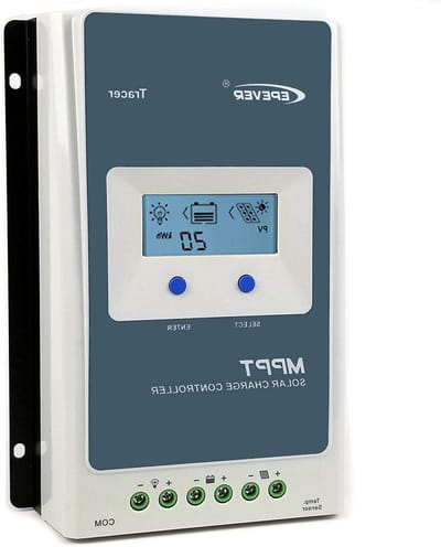 MPPT Solar Laadregelaar - Zonnecontroller Laadregelaar - Energie Beheer - Automatische Systeemspanning - 20A - Zwart
