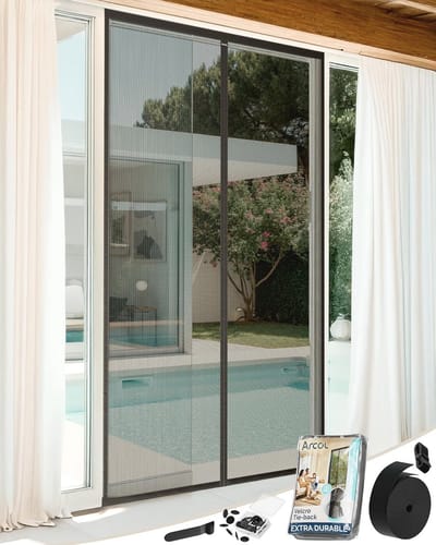 Magnetisch Deurnet Voor Muggen – Design Minimalistisch, Automatische Sluiting (90 x 240 cm, Zwart)