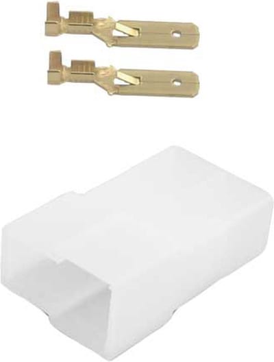 2 polig female T stuk connector set