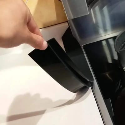Hittebestendige ovenvuller Siliconen fornuisvuller Keukenbladvullers Tussen keukenapparaten Wasmachine 21inch 53.3cm black