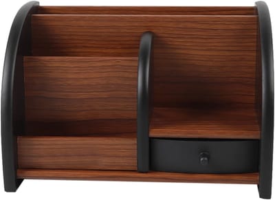 Bureau Organizer - Opberger Bureau - Kantoor Werkplek - Houten Materiaal - Met Lade - Natuurlijk