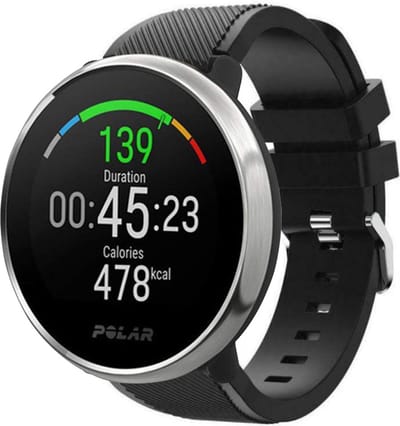 Strap-it Twill siliconen bandje - geschikt voor Polar Ignite / Ignite 2 / Ignite 3 / Unite / Pacer - zwart