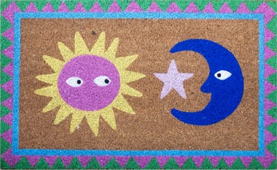 Kitsch Kitchen deurmat Loteria sun moon naturel