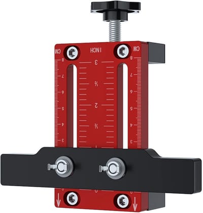 Dailygoods- Montagemal Heavy Duty - Verstelbare Kastdeurinstallatielocator - Aluminium Handgreep - Stevige Steunarm - Eenvoudige Installatie - Geschikt voor Kasten - Deurmallen