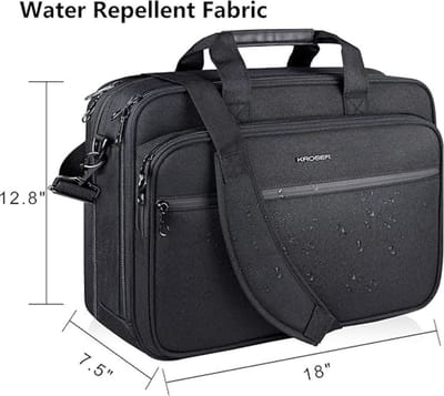 laptoptas-Waterafstotend Lichtgewicht Schoudertas Laptoptas -Computertas voor Reizen-17,3-inch