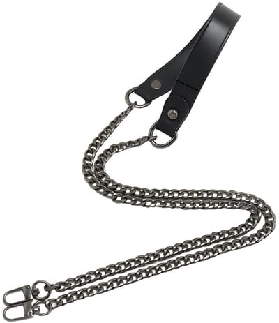 JHUBERS- Kettingriemtas - Lederen Riem van PU-leer - Schouderband voor Tas - Afneembare Stijl met Gespen - Lengte 120 cm - Glanzend Metaal en Duurzaam Ontwerp - Schouderriem