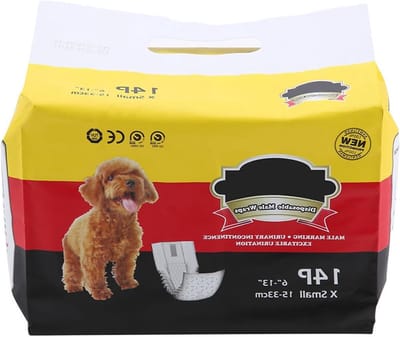 Hondenluier voor Mannelijke Honden - Comfortabele en Ademende Puppy Luiers voor Gezondheid en Hygiëne (XS)