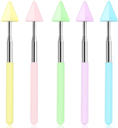 Dailygoods- Klas Handen Uitschuifbaar - Triangulaire Aanwijsstok - Schoolbenodigdheden - Lesmateriaal - Roestvrij Staal - 68 cm Lang