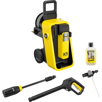 Kärcher K 5 Comfort Premium hogedrukreiniger - 145 bar - 500 l/u - 40 m²/u - Slanghaspel - 4-in-1 Spuitlans - Geschikt voor oa. auto - terras - fietsen - motoren - tuinset en gebieden rondom huis