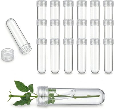20 Stuks Waterbuizen voor Bloemen, Kunststof Bloemenbuizen voor Vervoer en Bloemstukken, Ideaal voor Bloemschikken