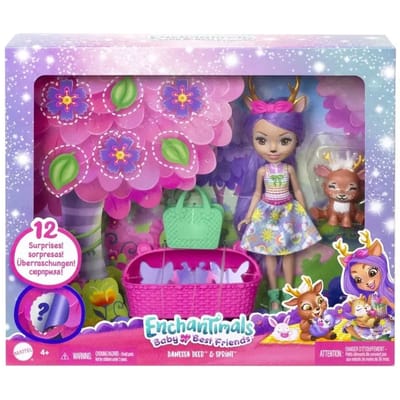 Enchantimals - Baby’s Beste Vriendjes - Modepoppen - Danessa - Hert