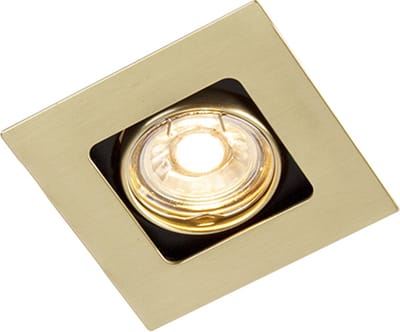 QAZQA artemis - Art Deco Inbouwspot - 1 lichts - L 100 mm - Zwart Goud - Woonkamer | Slaapkamer | Keuken