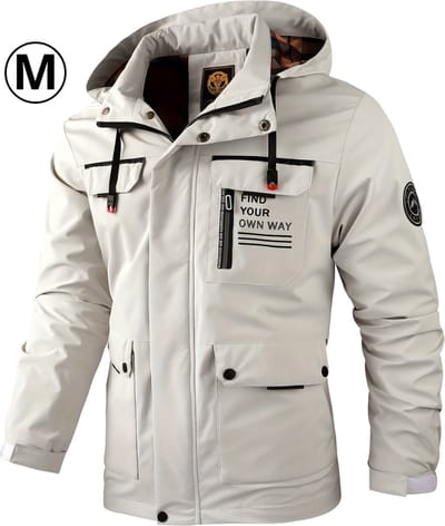 Bovista Winterjas Voor Heren - Parka - Winter - Jas - Volwassen - Wit - Maat M