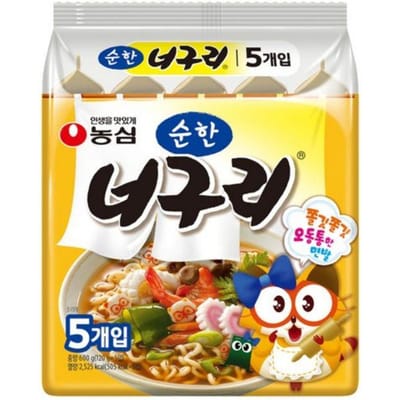 Nongshim Neoguri Ramen 120g × 5 Pakken (Mild / Pittig / 3X Pittig Boos) Mild 1Pack