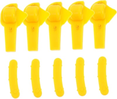 SOLUSTRE 10pcs Tire Accessories Car Accessories Tire Machine Car Rim Protector Tire Changer Guard Rim Protector Tire Changing Wheel Protector Car Rim Yellow Plastic