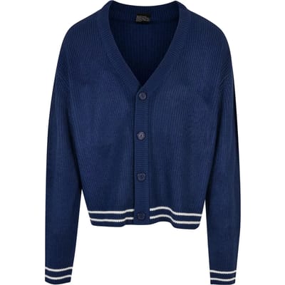 Urban Classics - Sporty Boxy Cardigan - XL - Blauw