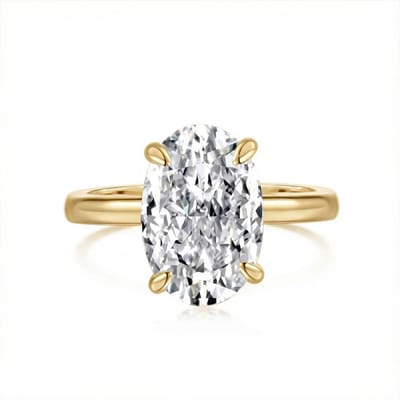 KNOBSPIN 1-4CT Ovaal Geslepen Moissanite Ringen voor Vrouwen GRA Gecertificeerd Diamanten Sieraden Koperen Verlovings Trouwring 6&1ct 5x7mm beige
