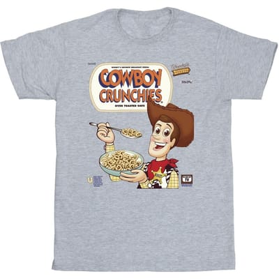 Disney Heren Toy Story Woody Cowboy Crunchies T-Shirt (Sportgrijs)