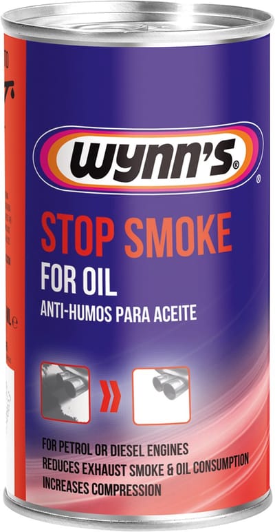 Wynn's Wynns Stop Smoke - Verminder Uitlaatrook - Compatibel Met Alle Oliën en Motortypes - Verbetert Motorprestaties - 325ml