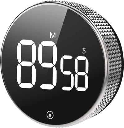 SnelShoppen - Digitale Keuken Timer met Magneet, Eieren Alarm Klok, Groot LED Scherm, Luide Alarm voor Koken, Bakken, Sport en Studeren