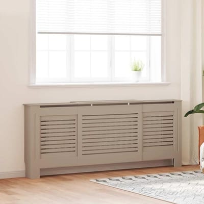 Radiatorbekleding - Verwarmingshoes - Woonkamer Decoratie - Verstelbare Lengte - 205 cm - Wit