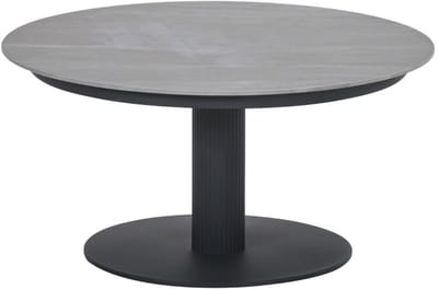 Garden Impressions Nice Salontafel Black/Napoli Sand - Ø80 cm