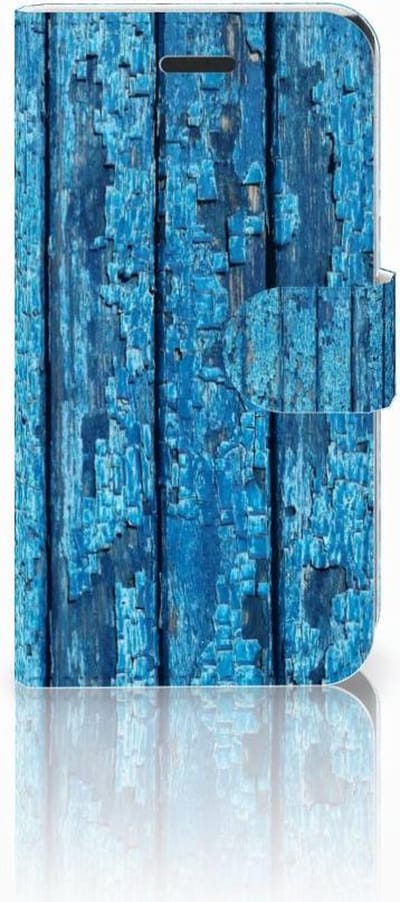 Samsung Galaxy Xcover 3 | Xcover 3 VE Book Style Case Wood Blue