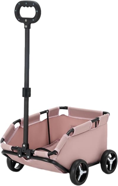 Huisdierenbuggy - Draagtas - Comfortabel Reizen - Eenvoudig Inklapbaar - 58 x 41 x 16 cm - Roze
