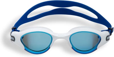 Spiegel Zwembril - Zwemmasker Goggles - Fitness Zwemmen - Nieuwe Anti-Condens Technologie - One Size - Blauw Spiegel Wit