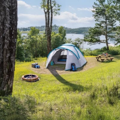 Dutchers® Pop-Up Tent - 3 Personen – Automatische Tent voor Kamperen, Reizen, Strand & Hiking - Campingtent - Kampeertent - Koepeltent – UPF 50+ - UV Bestendig – Waterdicht & Ventilerend – Inclusief Draagtas, Haringen & Touwen - Grijs