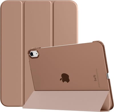Slimme Hoes voor iPad 11 Inch (10e en 11e Generatie) met Hard Transparante Achterkant, Ondersteuning voor Touch ID en Automatische Aan/Uit Functie