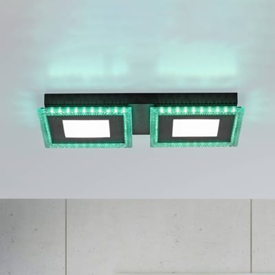 JUST LIGHT. GmbH LED plafondlamp Acri CCT RGB afstandsbed. 44x20cm