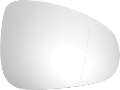 Dailygoods- Buitenspiegelglas Vervanging - Verwarmd Glas - Voor Volkswagen Touareg 2010-2018 - Diagonaal Formaat 19.5cm - Kunststof - Echt Glas - Spiegelglas