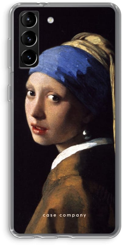 Hoesje geschikt voor Samsung Galaxy S21 Plus hoesje - The Pearl Earring - Soft Cover Telefoonhoesje - Bescherming aan alle Kanten en Schermrand