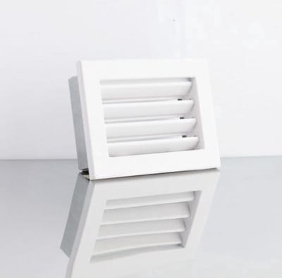 TermaTech kachel ventilatie rooster 24 x 17 cm Wit