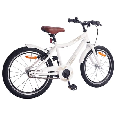 vidaXL - Kinderfiets - 18 - Inch - voor - 5-7 - jaar - oud - wit