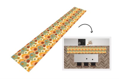 Keukenloper 300x50 cm - Keukenmat vinyl Patronen - Bloemen - Vintage - Keukenmatten loper - Keuken vloerkleed tapijt