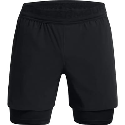Under Armour Vanish Elite 2in1 Shorts Heren-Zwart