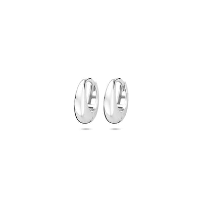 Zilveren gerhodineerde klapoorringen 11,5 mm - 1340806