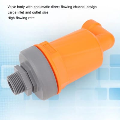 Dailygoods- Luchtinlaat Automatisch - Afdichting Hoog Debiet - PP-Materiaal - Eenvoudig te Installeren - Voor Woonkamer - Verbinding Type 6632B - Ontluchtingsklep